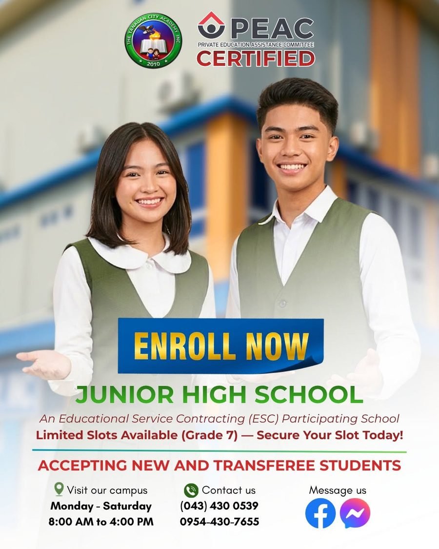 TCA Junior High School students